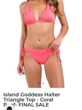 NWT La Blanca bikini swimsuit bright coral color